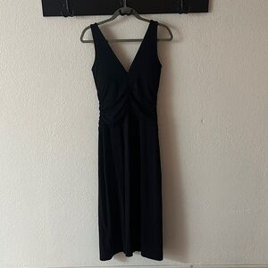 Abercrombie & Fitch Black Midi Dress